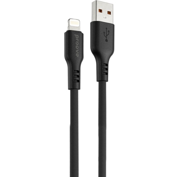 Фото - Кабель синхронизації даних Proove Rebirth Lightning 2.4A 1m Black (CCRE60001101)